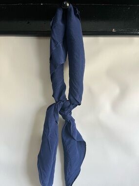 Navy Blue Lightweight silk  Scarf